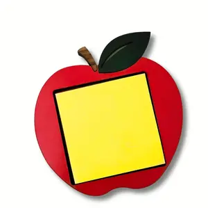 Personalized Apple Sticky Note Holder | Teacher Appreciation Gift | Handmade Desk Decor