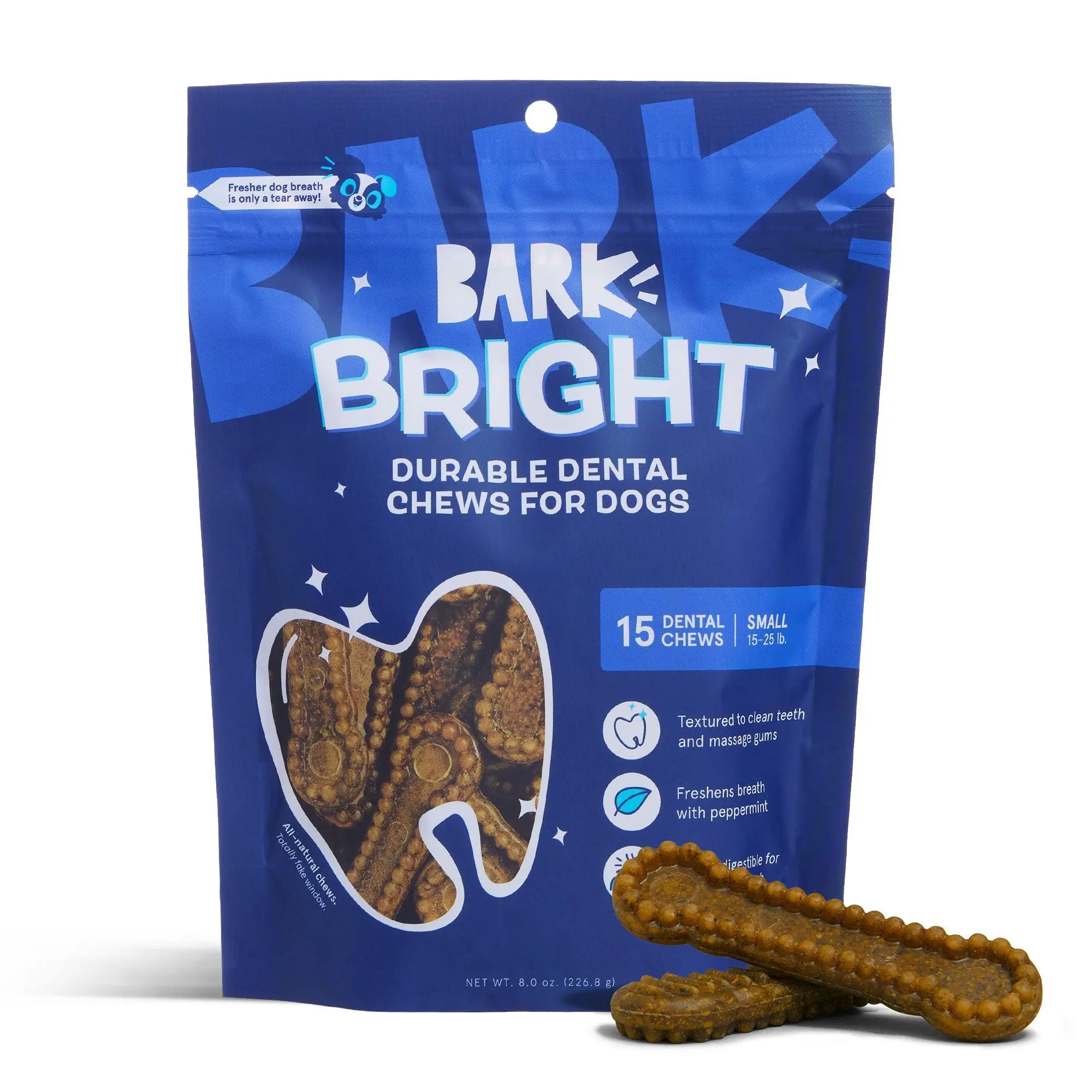 Bright Durable Dental Chews, 15 Ct