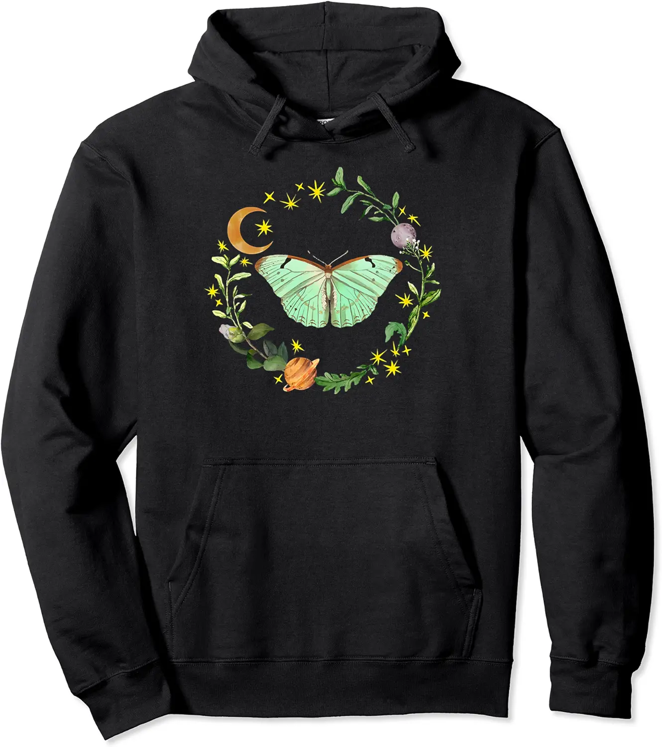 Aesthetic Cottagecore Celestial Luna Moth Moon Butterfly Pullover Hoodie - Jacobjbt Shop 91B09XB8HL8Y