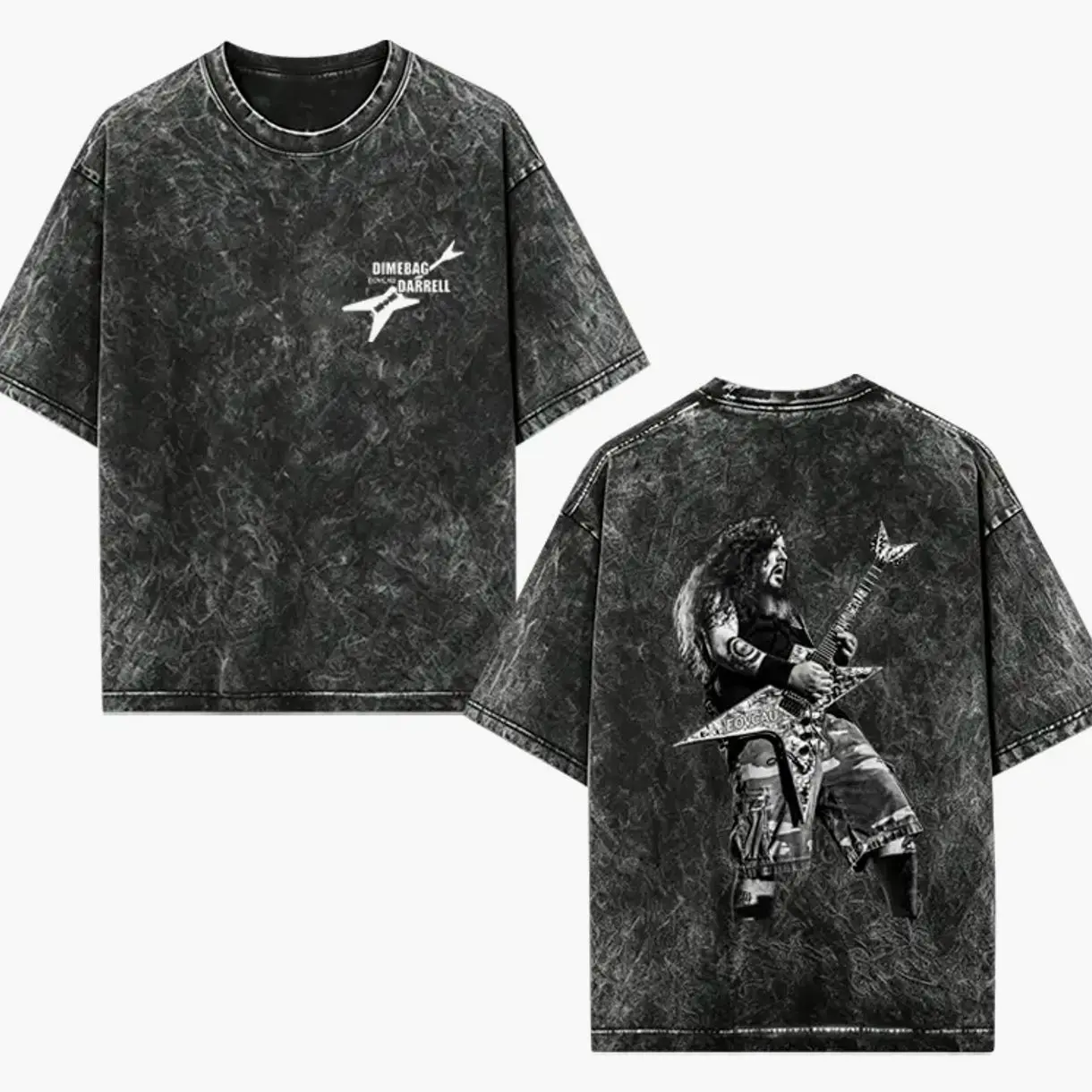 Vintage Dimebag Darrell Abbott Pantera 3.03 Washed Graphic T-Shirt – Heavy Metal Band Y2K Streetwear Tee, Retro Thrash Rock Concert Merch, Oversized Heavyweight Cotton Double Sided Unisex Shirt, Goth Grunge Music Fan Gift for Men Women 1XS