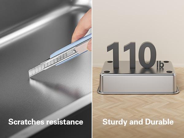 Zarler Stainless Steel Cat Litter Box Non-Stick Easy to Clean Made for Multi-Cat Homes