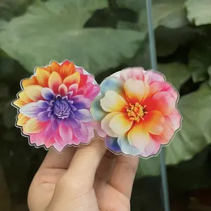 Colorful Floral MagSafe Phone Grip – Rainbow Flower Magnetic Pop Socket & Kickstand – Aesthetic Gift for Her