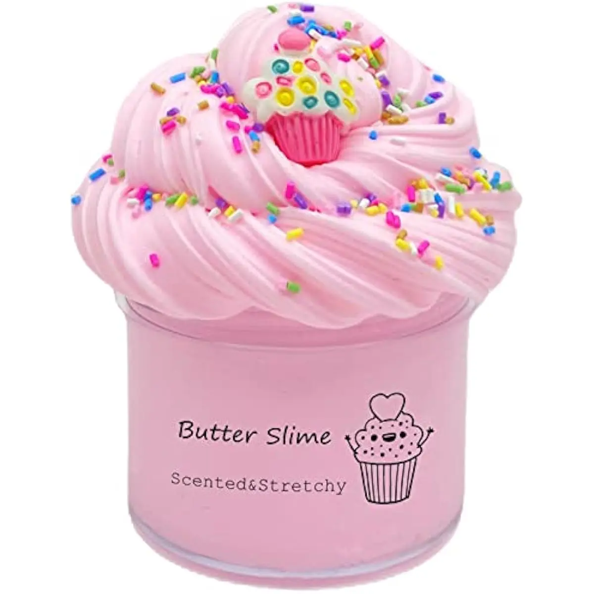Butter Cake Slime, Scented and Stretchy Sludge Toy, Party Favors, Prize, School Education, Birthday Gifts for Kids Girls Boys Happy Mothers Day(200ml)