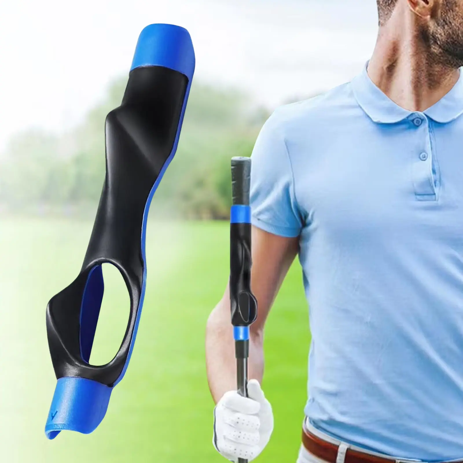 #SummerVibes Golf Grip Trainer - 6in Lightweight Right Hand Golf Grip Trainer, Fix Swing Grip, Golf Grip Training Aids, Fix Hand Position & Grasp, Master Correct Grip Posture, Golf Gifts
