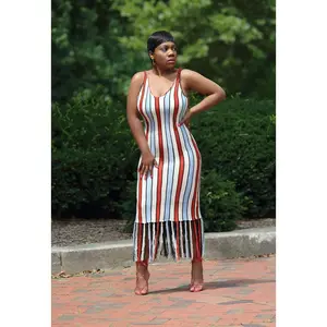 Trendy Transition | Fringe Knit Midi Dress