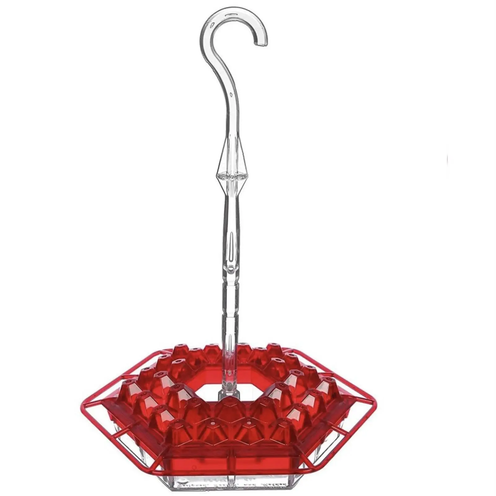 Hanging Hexagonal Hummingbird Feeder, 1 Count Outdoor Leak-proof Hummingbird Feeder Tray, Easy To Clean and Refill Feeder, Perfect for Yard and Garden Decoration, Bird Feeders for Outdoors, Bird Supplies