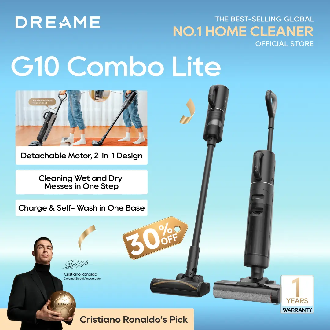 DREAME G10 Combo Lite Vacuum Mop, Wet Dry Vacuum Design for US Customers The Strongest Entry Level, All-in-One Floor Cleaner, Cordless Vacuum for Multi-Surface,,back to school,back to school haul