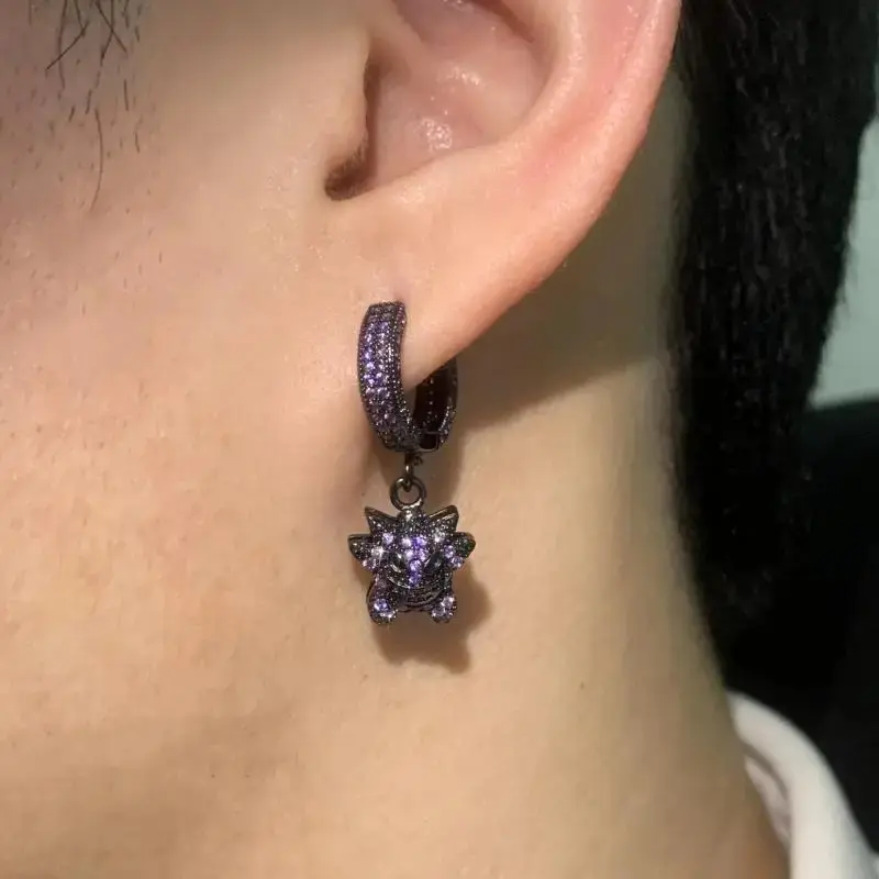 Gengar Ear Pendant Earrings Ear Accessories Trendy Personalized Studs Unisex