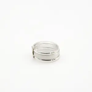 Matted Sterling Silver Triple Ring