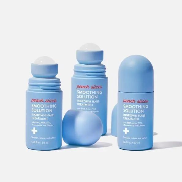 Peach Slices Smoothing Solution Ingrown Hair Treatment with Peach & Lily for Silky Smooth Bump-Free Skin