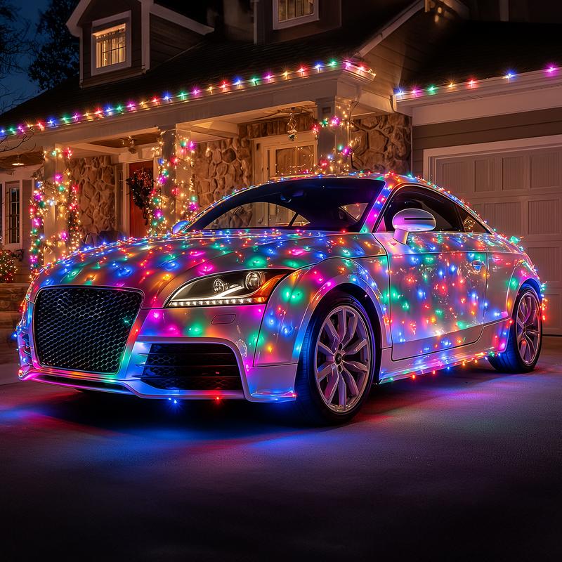 Brightown 410FT 1200 LED Car String Lights Multicolor Green Wire Cigarette Plug Cool Lighting Source Not Prone to Hot for Vehicle Decoration,Halloween Christmas Car Brightown 410FT 1200 LED Car String Lights Multicolor Green Wire Cigarette Plug Cool Lighting Source Not Prone to Hot for Vehicle Decoration,Halloween Christmas Car