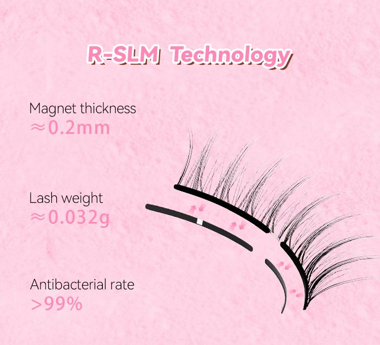 Wosado  Disney Donut Crossbody  Box Set Soft Magnetic Eyelashes All-in-One Box, Reusable, Glue-Free, Waterproof, Lightweight, Natural Style Makeup Cosmetic