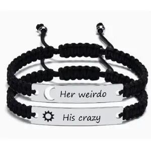 Matching Couples Bracelets for Women Men Long Distance Bracelets for Couples His Hers Bracelets Relationship Bracelets Anniversary Christmas Birthday Gifts