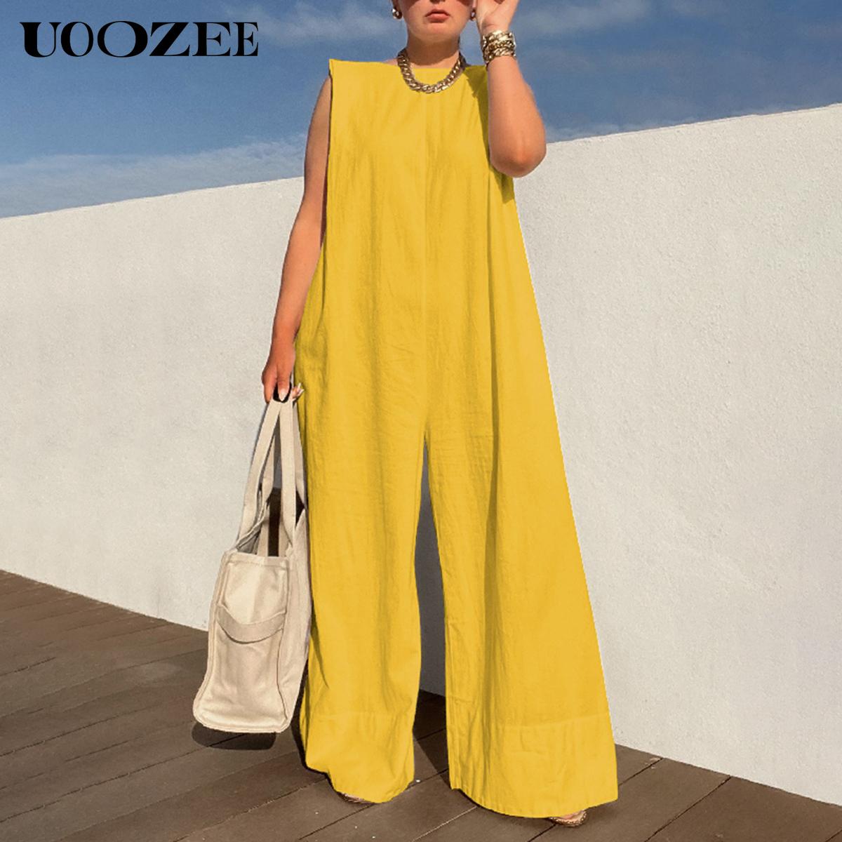 Solid Color Sleeveless Wide Leg Jumpsuit – Basic Style Simple and stylish, highlighting the daily elegance of modern women winter jumpsuit Springtok Womenswear