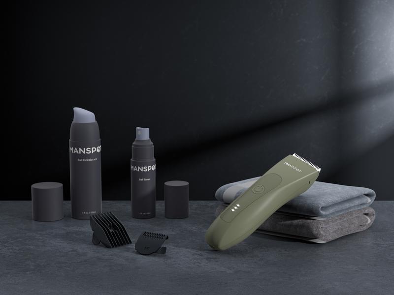 【TikTokShopHolidayHaul】Manspot Premium Electric Body Hair Trimmer for Men - Waterproof Wet & Dry Groomer, Rechargeable Cordless Clippers for Chest Back Arms - Gym Ready Travel Friendly Green Trimmer with Comfort Design-dealsforyoudays