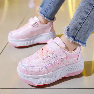 2026 New Style Girls' Shoes, Children's and Teenagers' Roller Shoes,  Fashionable Sports Shoes, Four-Wheel Roller Skates, Outdoor Sports Roller Skates, Boys' and Girls' Birthday Gifts, Holiday Gifts, Halloween and Christmas Theme Boot 1898