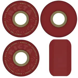 Ricta Skateboard Wheels 56mm Clouds 92A Maroon