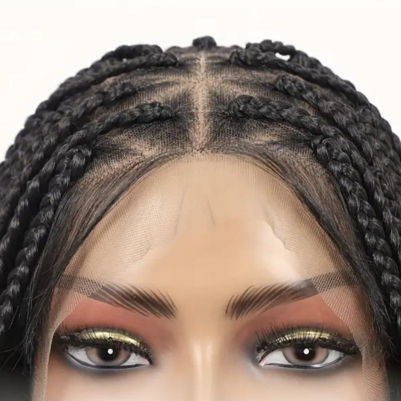 36 inch HD full lace braided wig for women triangle knotless box braided wig synthetic lace braided wig braided wig