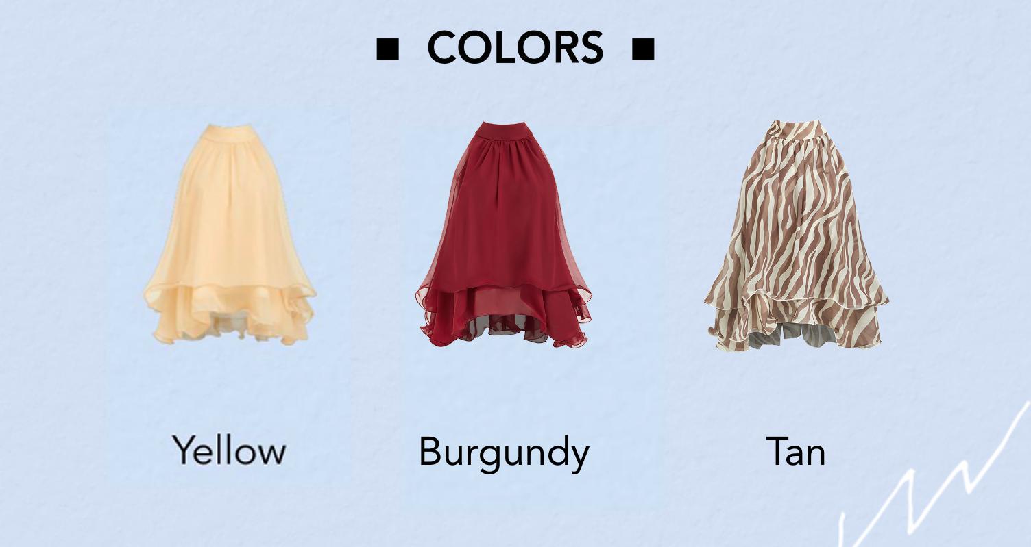 Cider Halter Neckline Knotted Layered Ruffle Hem Blouse