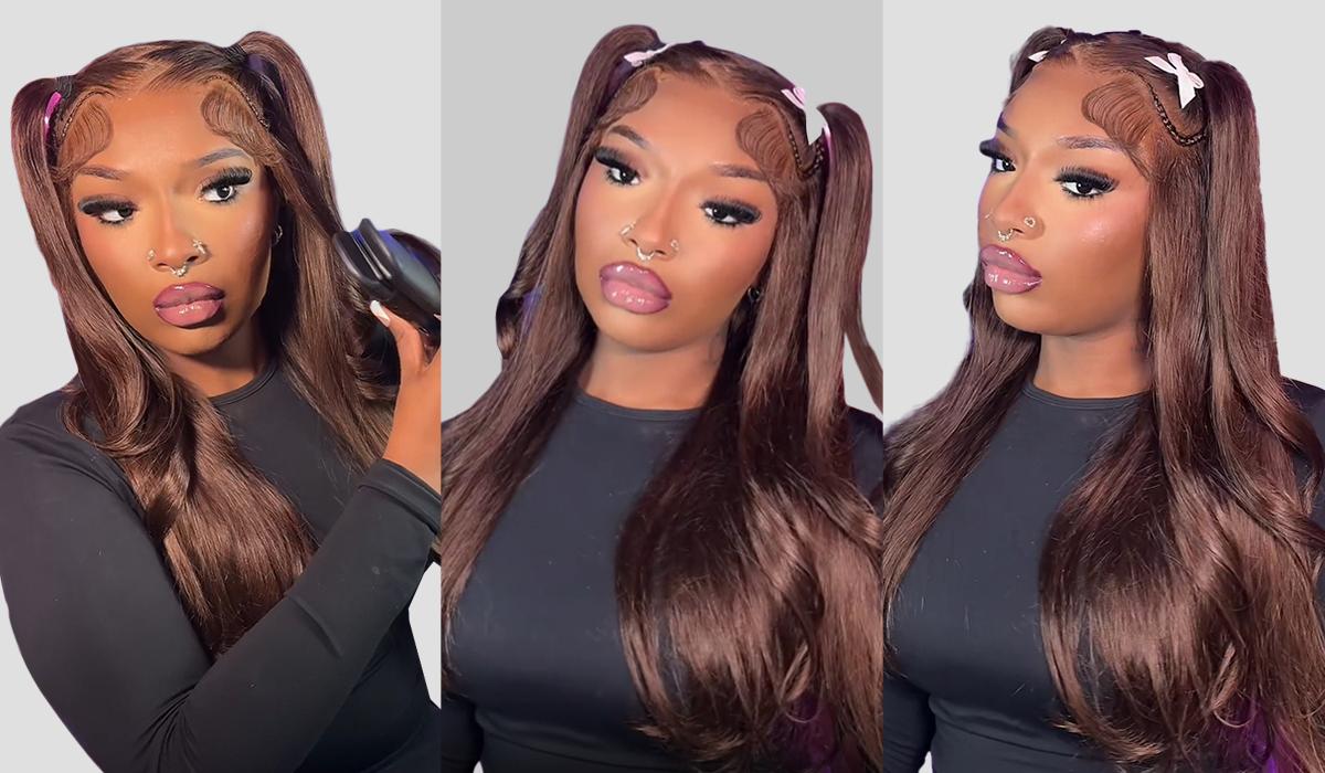 [Spring Must Have] Asteria Hair Pre-Styled Straight 13x4 Glueless Ready to Go Lace Frontal Wig Human Hair Wigs Pre Bleached Beginners Glueless Wig Valentine Musts