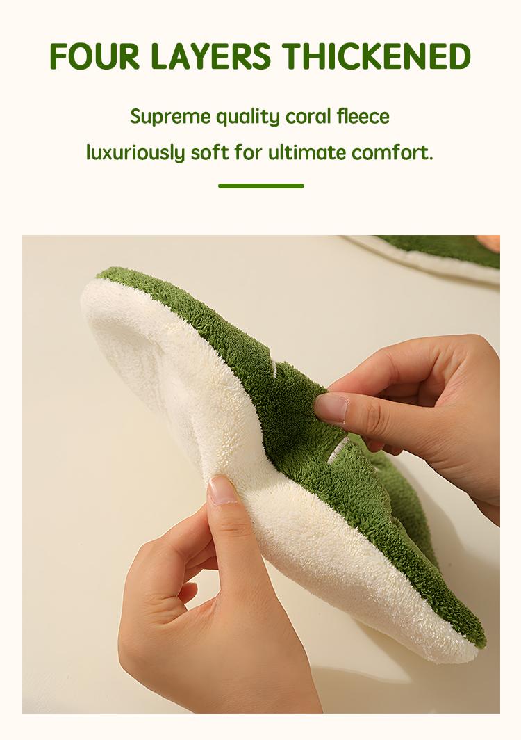 Elephant Ear Plant Shaped Towel,4-Layer Thickened Coral Fleece Hand Towel,Unique Leaf,Extra thick and absorbent | Luxuriously Soft and Absorbent Coral Fleece Hand Towel for Bathroom & Kitchen and Daily use decorative