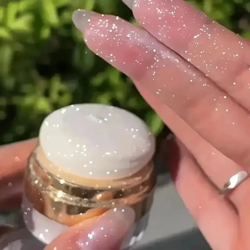 Shimmering Highlighter Face Body Powder, Long-Lasting Glitter Highlighter Powder & Glowy Highlighter, Radiant Glow Illuminator Powder for Stunning Makeup, Enhancing Bronzer, Glow Seeker Highlighter with Pearlescent Shine, Glitter Sparkle Makeup
