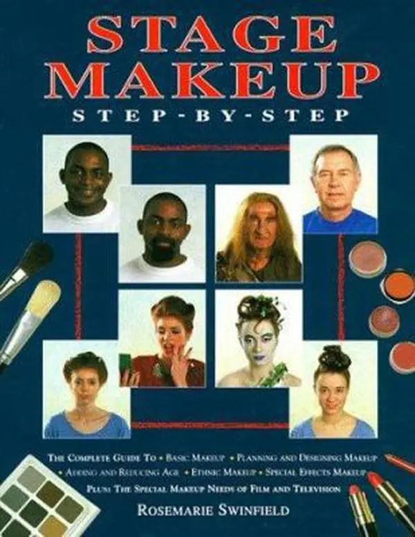 Used Condition Hard Cover Book - Stage Makeup Step-by-Step Guide for Makeup Artists by Rosemarie Swinfield (English)