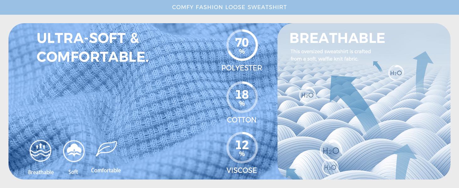 Fisoew Womens Waffle Knit Oversized Sweatshirt Casual Snap Stand Collar Long Sleeve Pullover Tops Fall Travel Outfits Womenswear Button women zip crewneck graphic camohoodie wicked sweatshirt cute winter zip hoodie Check Knitwear #TikTokShopHolidayHaul Sp