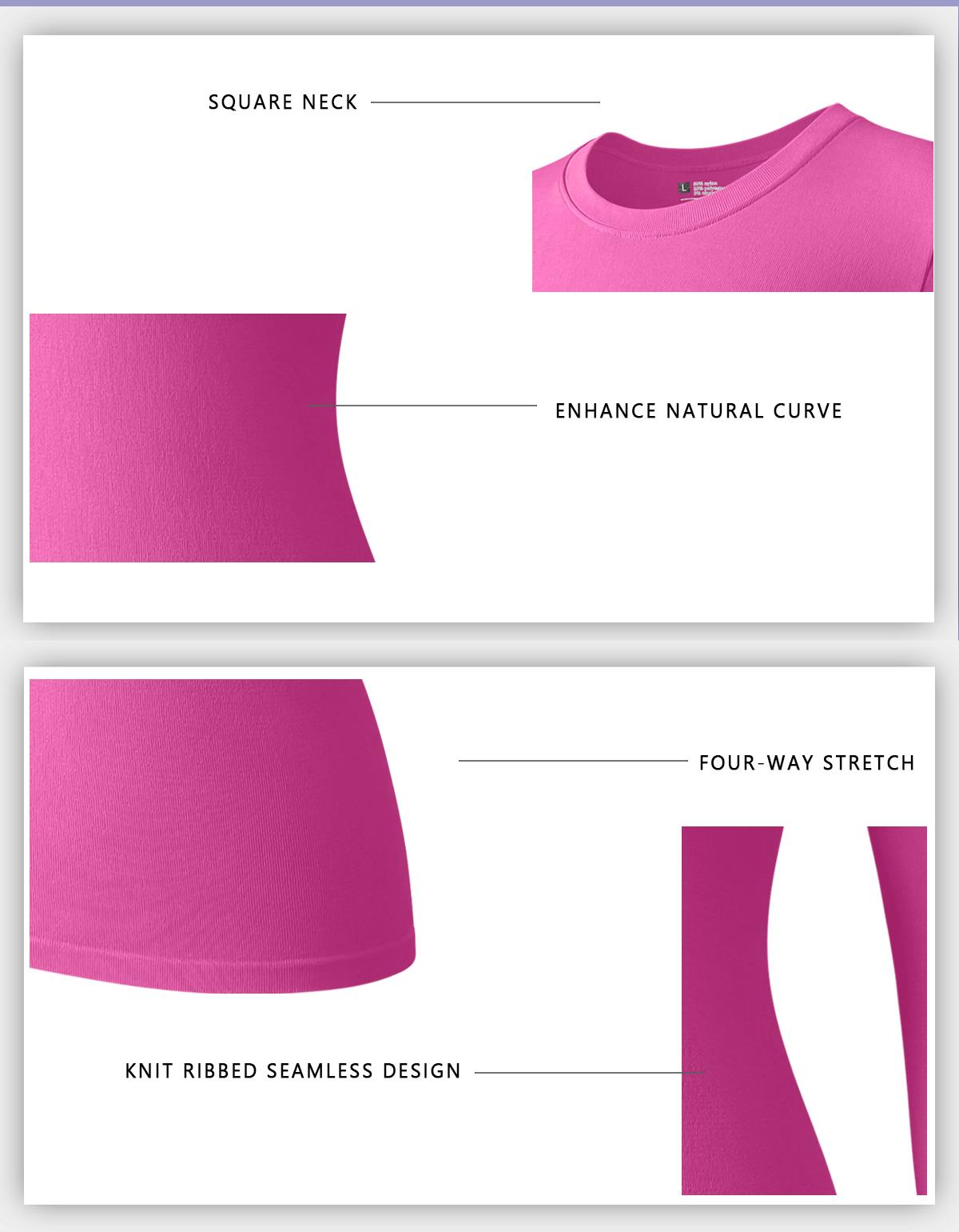 OQQ Women's 3 Piece Long Sleeve Tops Crew Neck Stretch Fitted Underwear Layer Tee Shirts Floral Plain Casual - Polyester, Womenswear Comfort Nylon SpringStatements