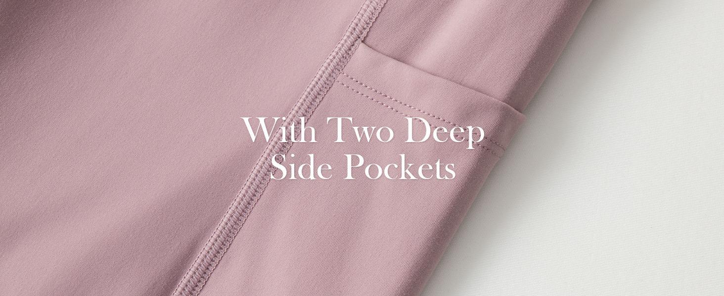 POSHDIVAH Women's Maternity Yoga Shorts with Pockets High Waist 8" for Summer Workout and Active Use