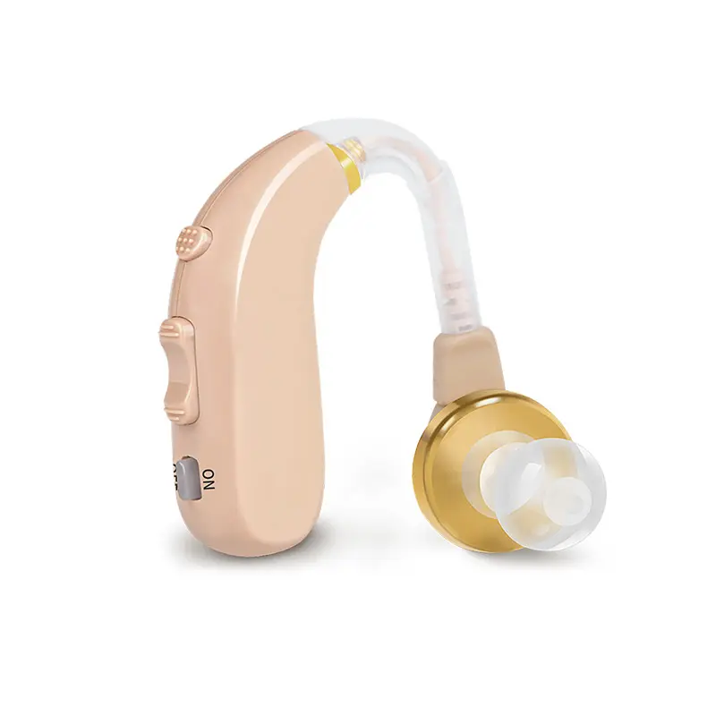 Coniler C-109A Behind-The-Ear Rechargeable Hearing Aid, 25-Hour Long Battery Life, Comfortable Lightweight Hearing Amplifier for Seniors with Mild-Moderate Hearing Loss