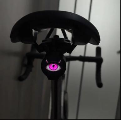 BougeRV Demon Eye Bikes Taillight, Led Dynamic Devil Eyes Light for Bicycle with Muti Colors Modes and DIY Personalized Light Display, Waterproof, USB Rechargeable, for Smart Bikes,Cycle (with Bracket) BougeRV Demon Eye Bikes Taillight, Led Dynamic Devil Eyes Light for Bicycle with Muti Colors Modes and DIY Personalized Light Display, Waterproof, USB Rechargeable, for Smart Bikes,Cycle (with Bracket)