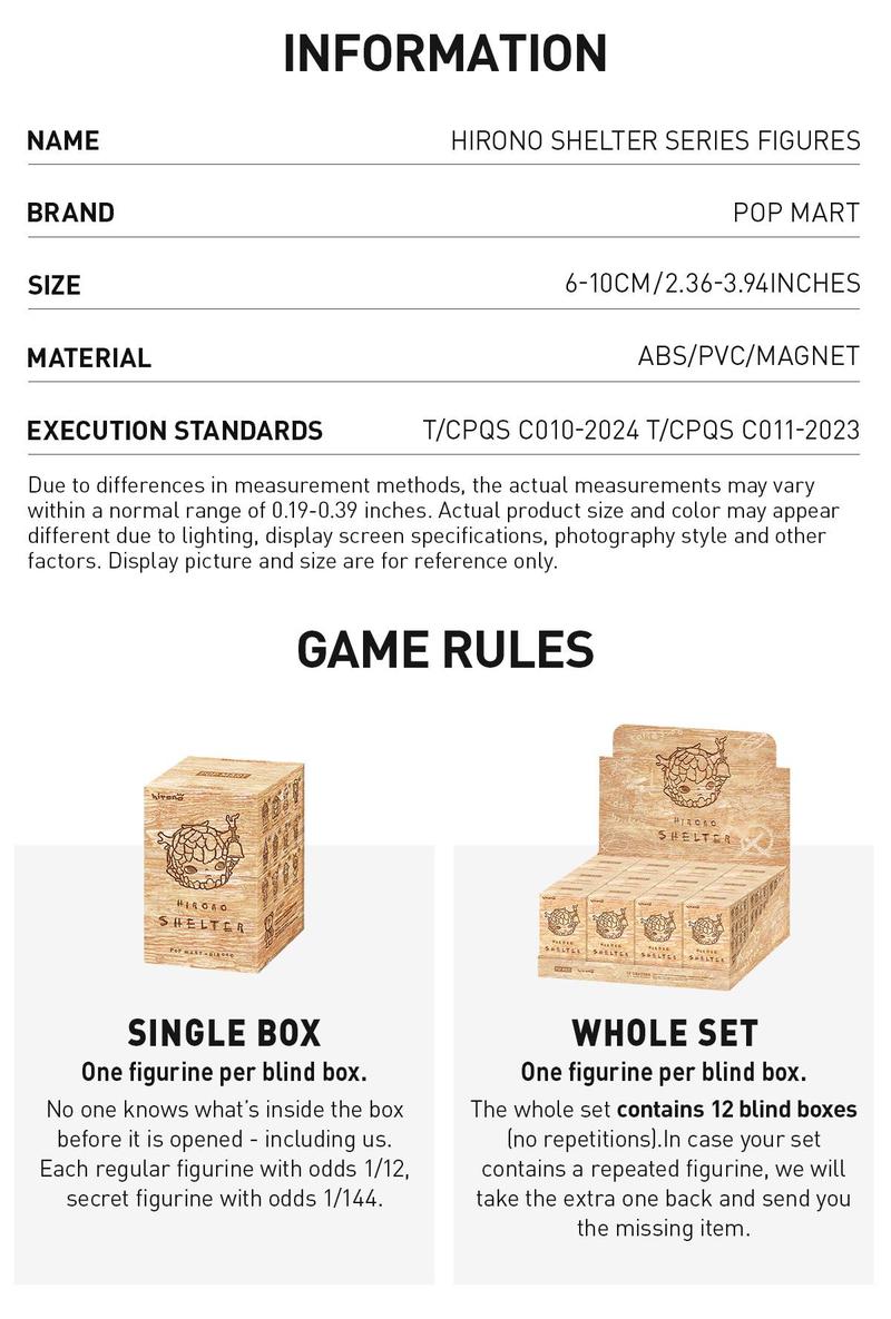 POP MART Hirono Shelter Series Figures