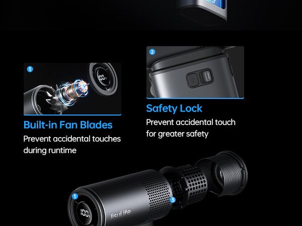 Jisulife Multifunction Portable Handheld Turbo Fan with 9000 mAh Powerbank & Flashlight 100 Adjustable Speeds Mini Personal Fan for Everyday Use