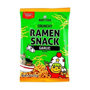 Baby Star Savory Tiny Ramen Snack - 2.46 oz, Crispy, Crunchy, Assorted Flavors (Garlic, Original Soy, Red Chili, Yakisoba, Tonkotsu)