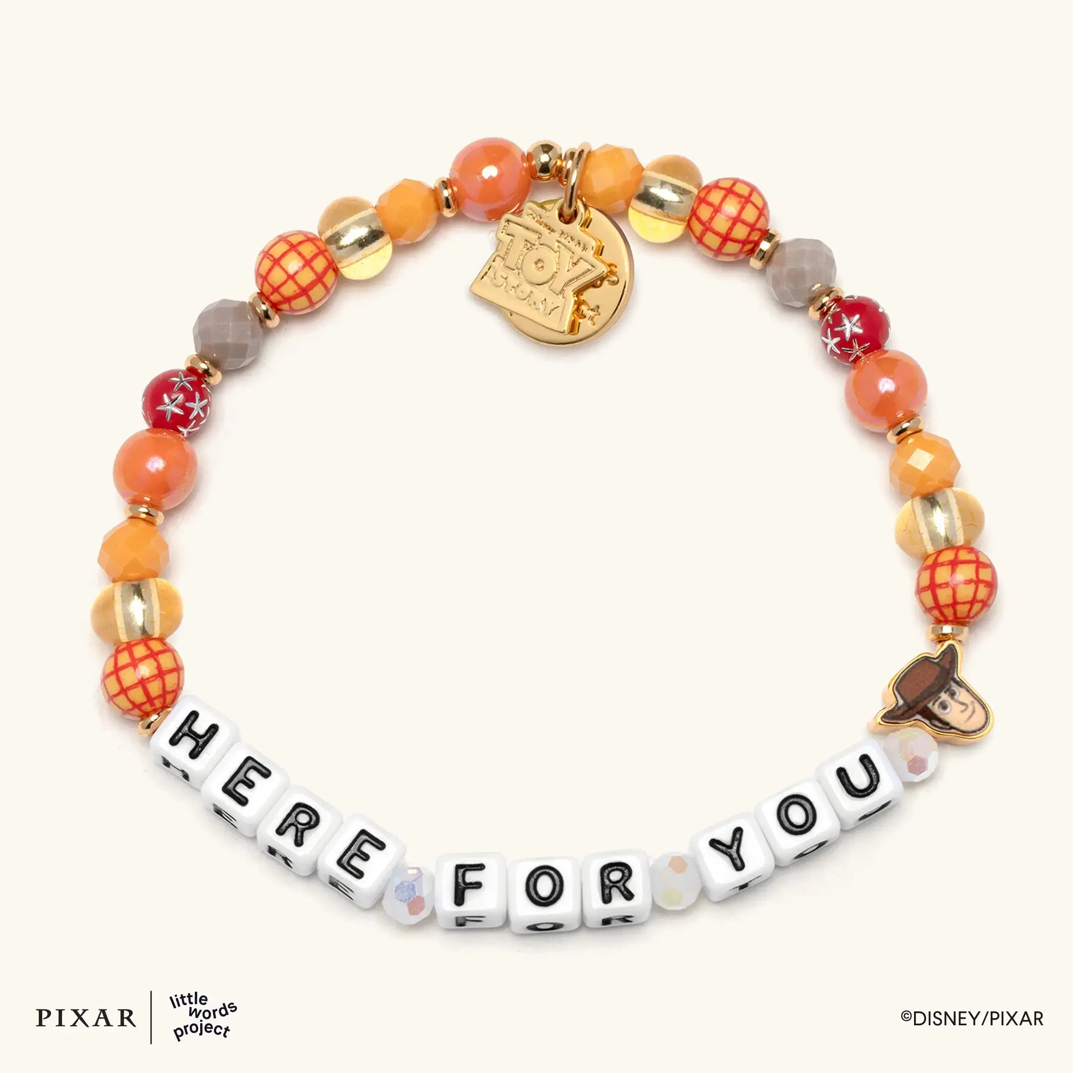 LWP x Toy Story Bracelets & Sets – Disney Pixar Beaded Bracelets, Trackable Kindness, Choose Your Size