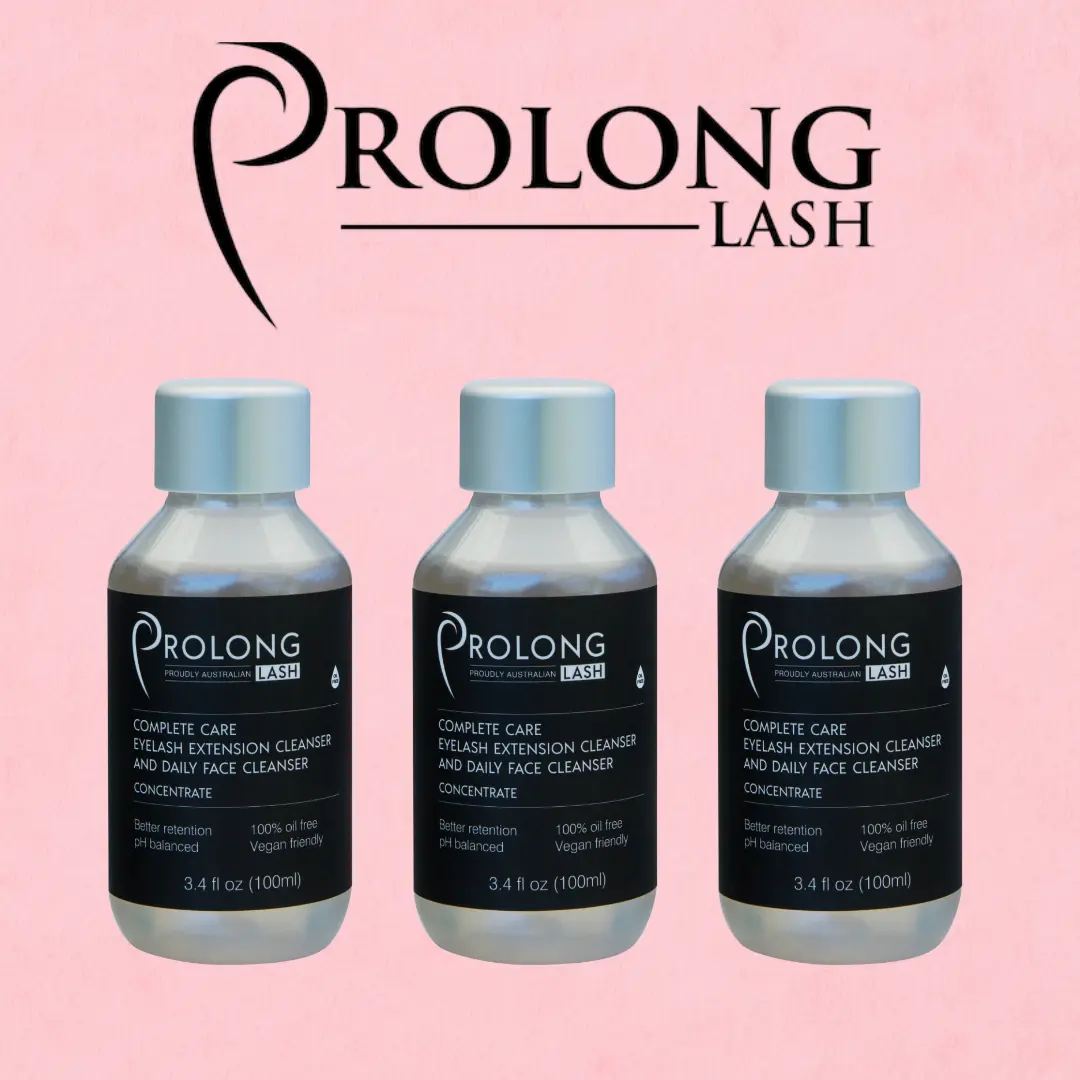 Oil-Free Lash Cleanser Concentrate, Professional Liquid Cleanse for Makeup & Oil Removal, 3.4 fl oz / 100 ml, Adults, Concentrated, Dilute Before Use, Lashes & Eyes, Removes Oils