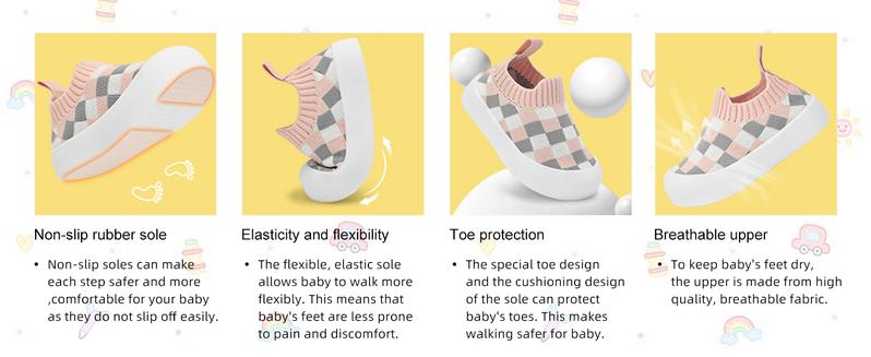 Toddler Sneakers Baby Shoes Boy Girl Walking Shoes Infant Loafers Lightweight Cozy Baby Slippers for 6 9 12 18 24 36 months Footwear for Little Kids Prewalker Outdoor Indoor Adorable Shoes for 0 1 2 3 yrs old