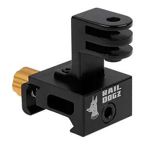 RAIL DOGZ 3-Prong Side Rail Mount Compatible with GoPro HERO 2-Prong System - All Metal Mount for Picatinny 1913 Rail Integration System