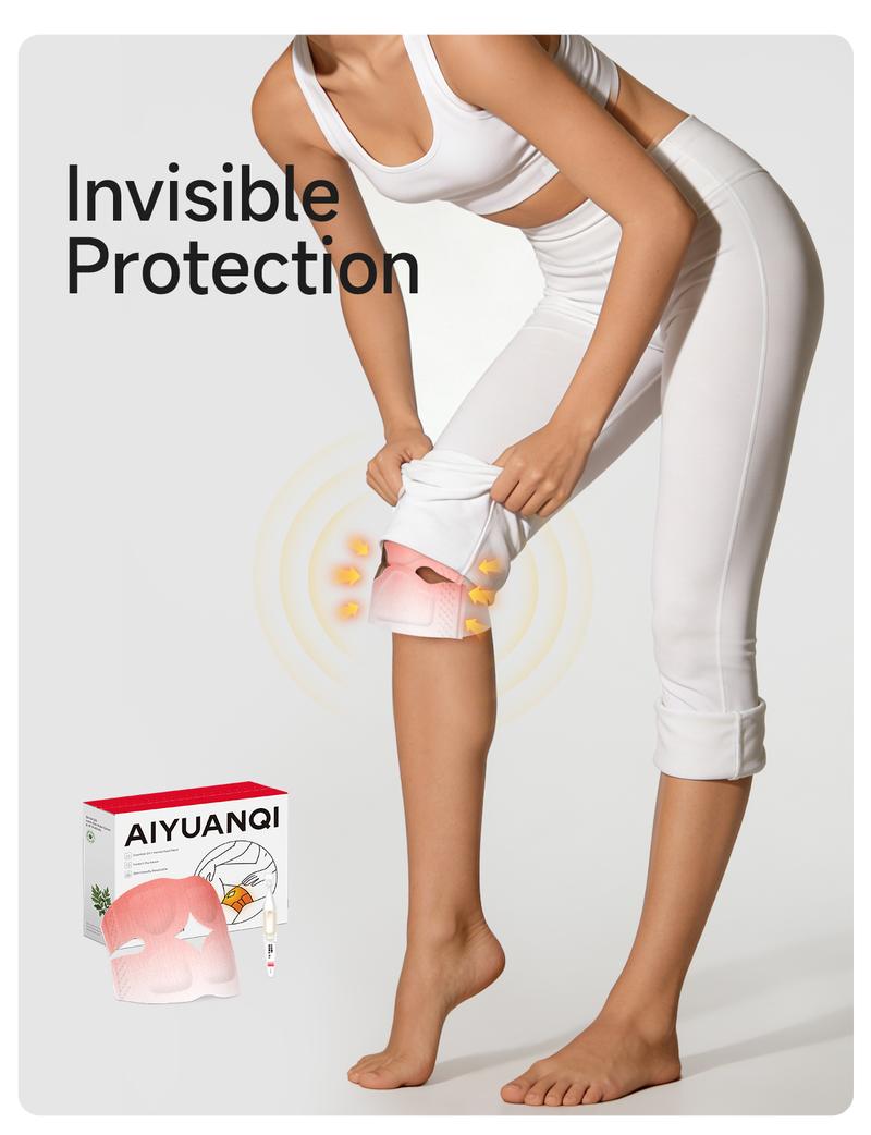 [4-Pack] Self-Heating Herbal Knee Patches with Ginger Oil - Deep Penetrating Joint Relief Kit for Stiffness & Cold Knees - Cordless Warm Compress Essential natural comfort Wellness Aromatherapy