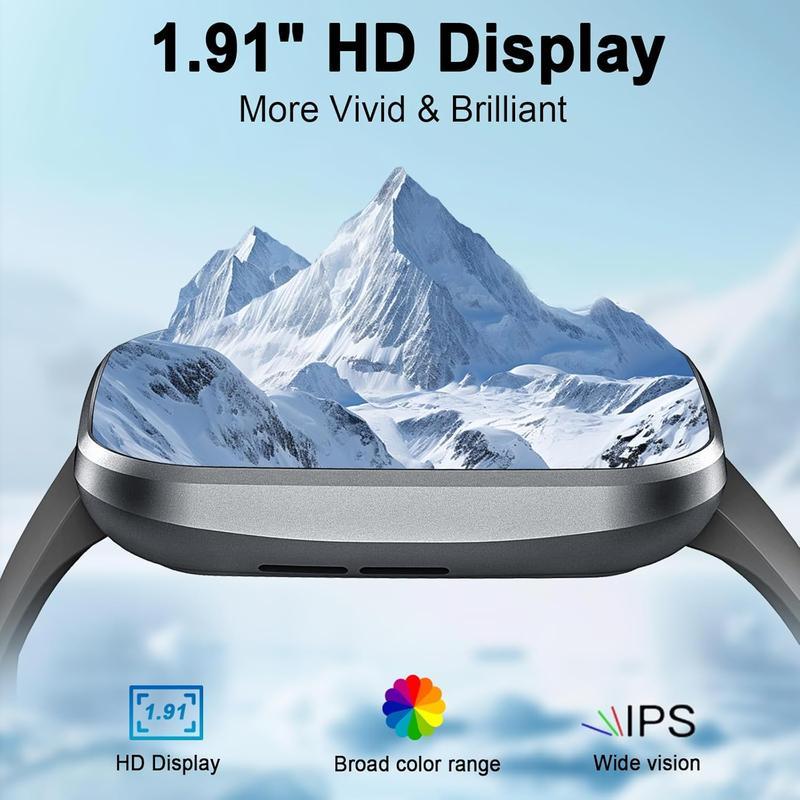 [Valentine's Day] Tukio 2026 Smartwatch 1.85" Touchscreen with 120+ Exercise Modes Sleep Monitoring & Wireless Connectivity for Holiday Gifts & Fitness Tracking