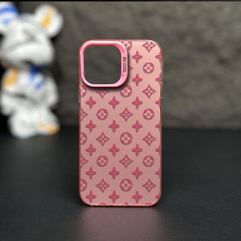 Classic Floral Patterns TPU Laser Craft Phone Case for iPhone 17 16 15 14 13 12 11 Anti-Drop Protective Cover