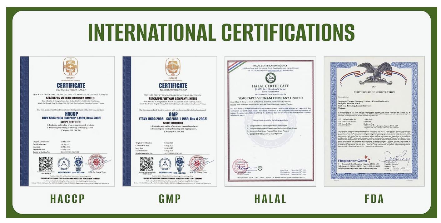 Longevity Dehydrated Sea Grapes 6 Packs of 4.23 oz Green Caviar Umibudo Latok Seaweed Organic Premium Quality Crunchy Flavor Superfood From The Ocean Longevity Dehydrated Sea Grapes 6 Packs of 4.23 oz Green Caviar Umibudo Latok Seaweed Organic Premium Quality Crunchy Flavor Superfood From The Ocean