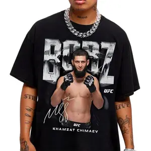 UFC Khamzat 'Borz' Chimaev T-Shirt - Fighter Fan Apparel, MMA Graphic Tee