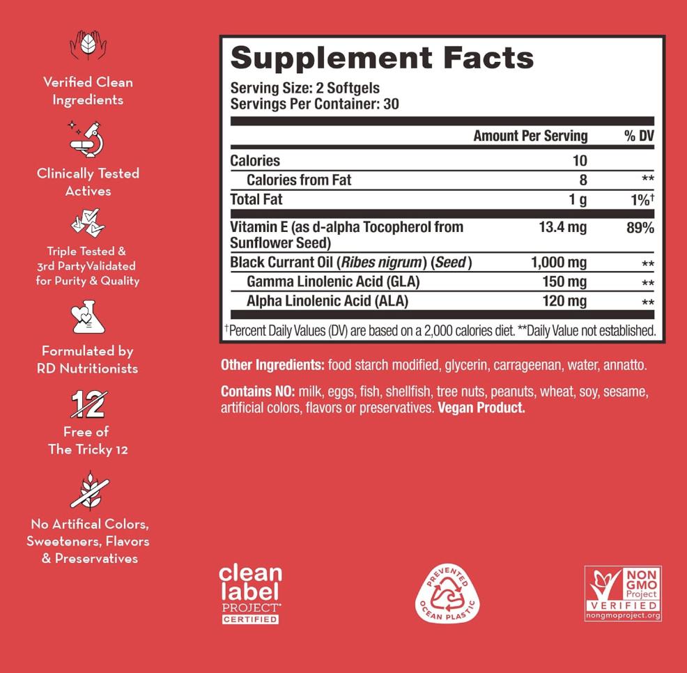 HUM Red Carpet Hair & Nails Formula, 60 Vegetarian Softgels