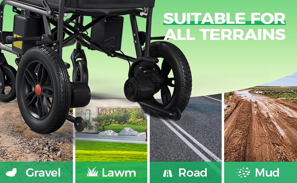 65pounds with batteries，foldable and portable electric wheelchair very suitable for adults, with a 15km range, comfortable pedals, a 360degree control panel,suitable for various travel scenarios,Left/Right Hand Switchable