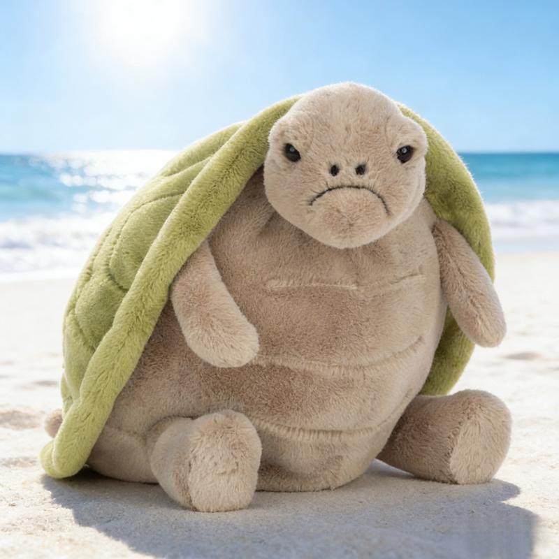Birthday Gift Timmy the Turtle Plush Toy - Soft Stuffed Animal, perfect for beach-themed decor and fun gifts.