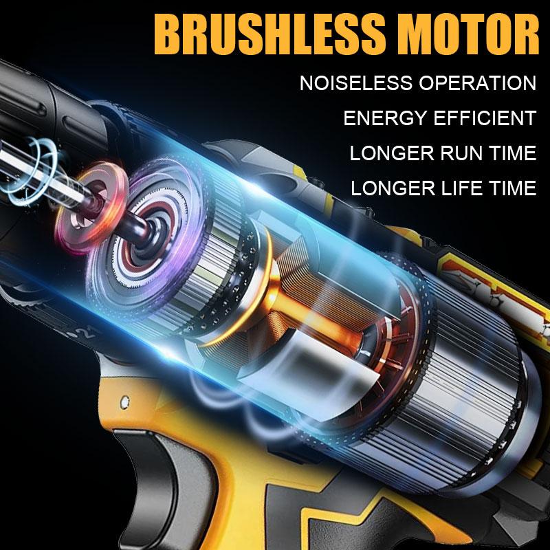 21V Cordless Drill Set with 29Pcs Accessories, 3/8 Inch Keyless Chuck, 25 Clutch, 45Nm Max Torque, 2 Batteries & Fast Charger, Ideal for Home DIY & Repair - Outdoorfun