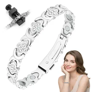 Oceantree Bracelets for Women Magnetic Bracelet Effective Magnets Trendy Stack Bangle Stretch Bangle Modern Fashion Accessories Jewelry Gift #mothersdaygift, Yes, Rhinestones#SummerVibes