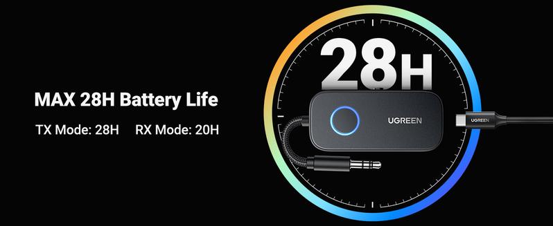 UGREEN Bluetooth 5.2 3.5mm Audio Transmitter/Receiver Adapter for Airpods or Headphones,  for Flight, TV, Car Stereo, MP3 Headset Microphone-TikTokShopBlackFriday ,TikTokShopHolidayHaul